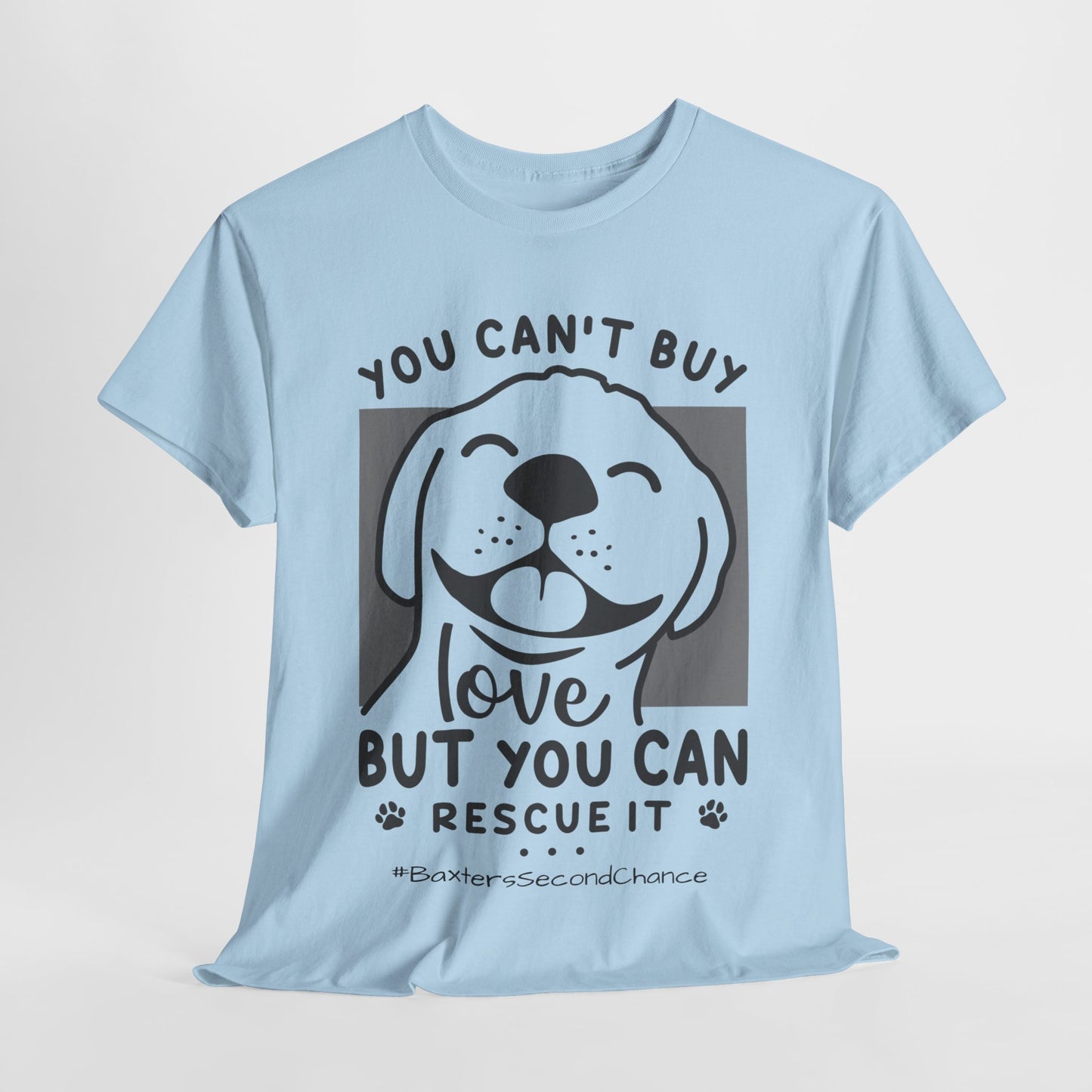 BaxterDog 'Rescue Love' Tee - Unisex Adult T-Shirt