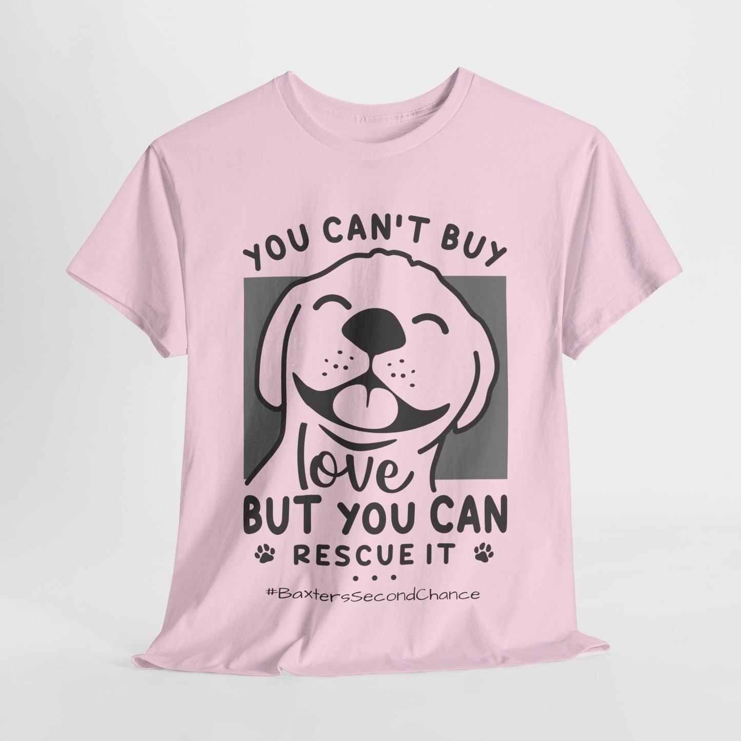 BaxterDog 'Rescue Love' Tee - Unisex Adult T-Shirt