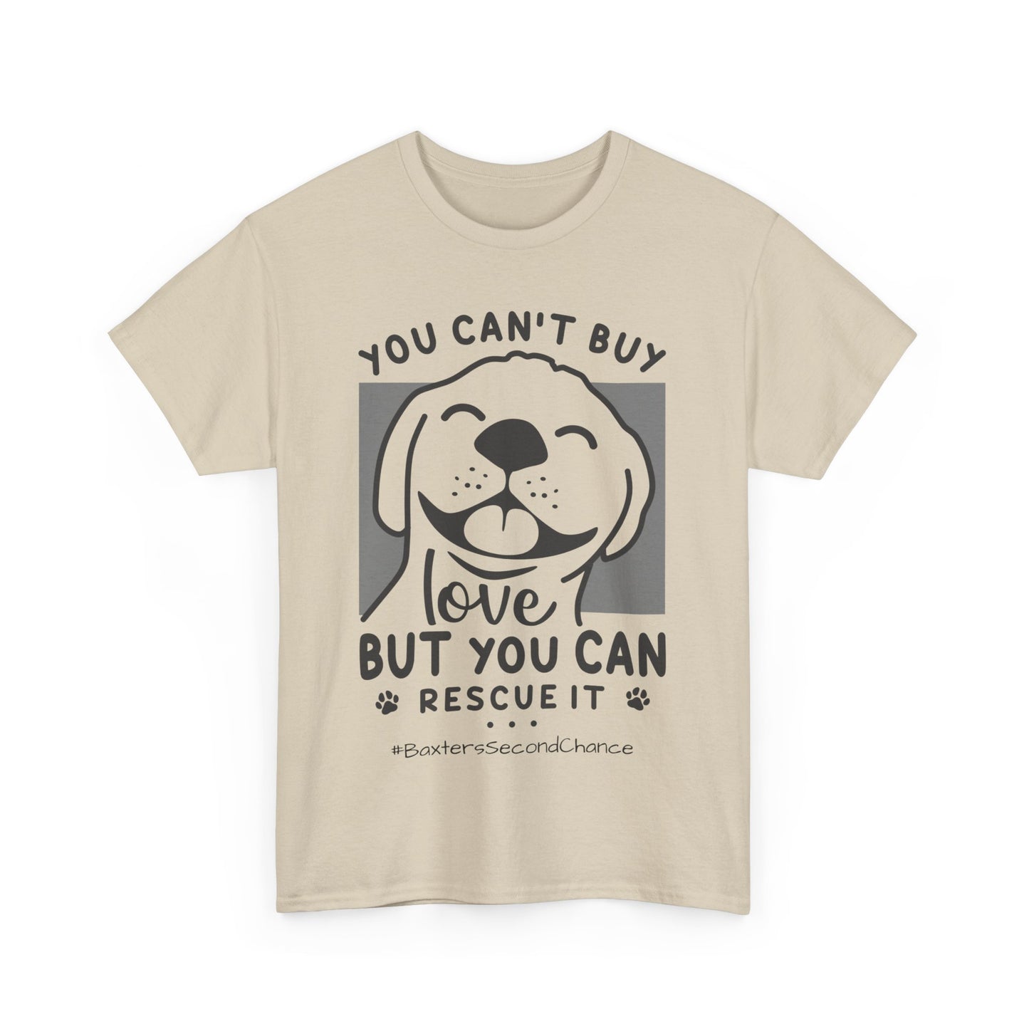 BaxterDog 'Rescue Love' Tee - Unisex Adult T-Shirt