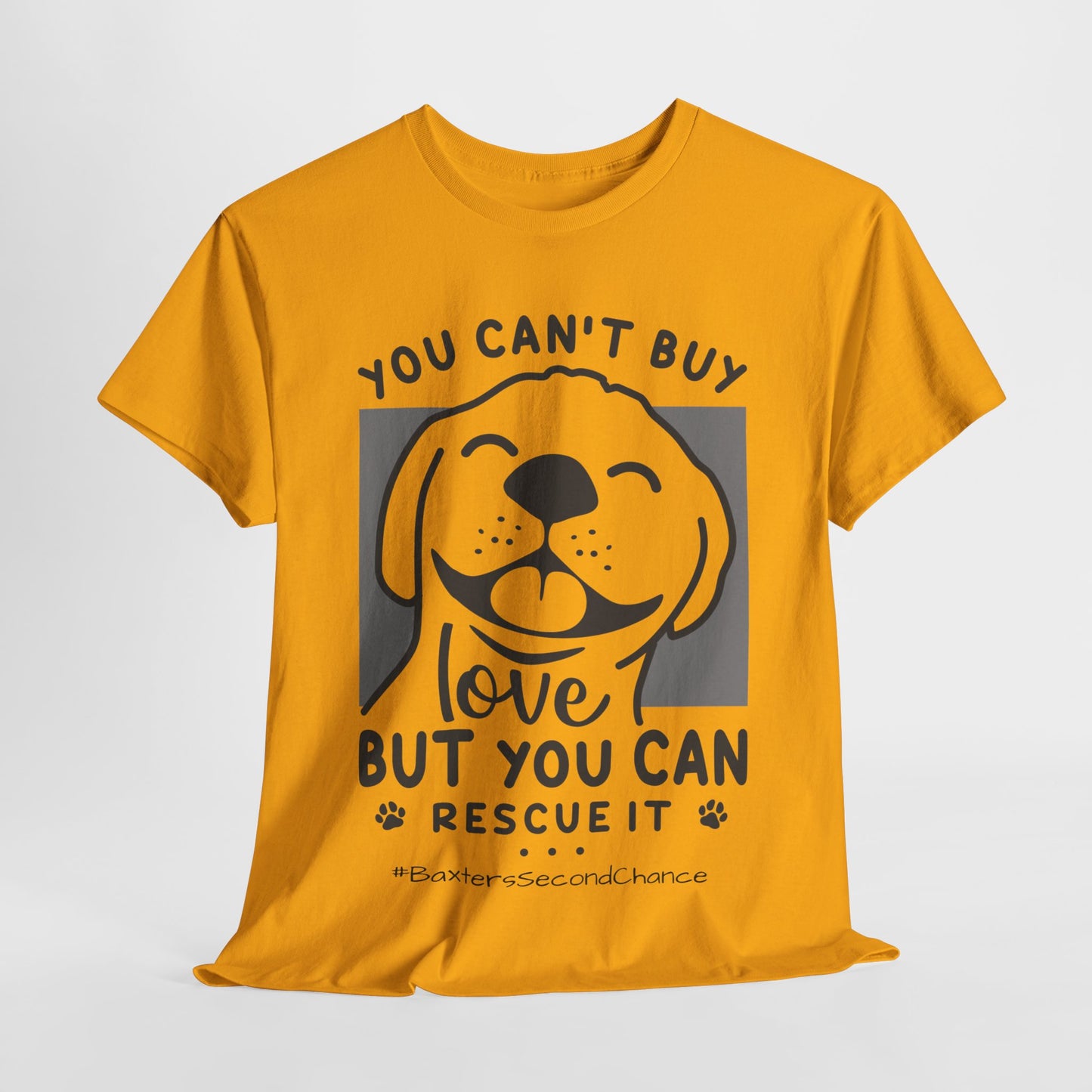 BaxterDog 'Rescue Love' Tee - Unisex Adult T-Shirt