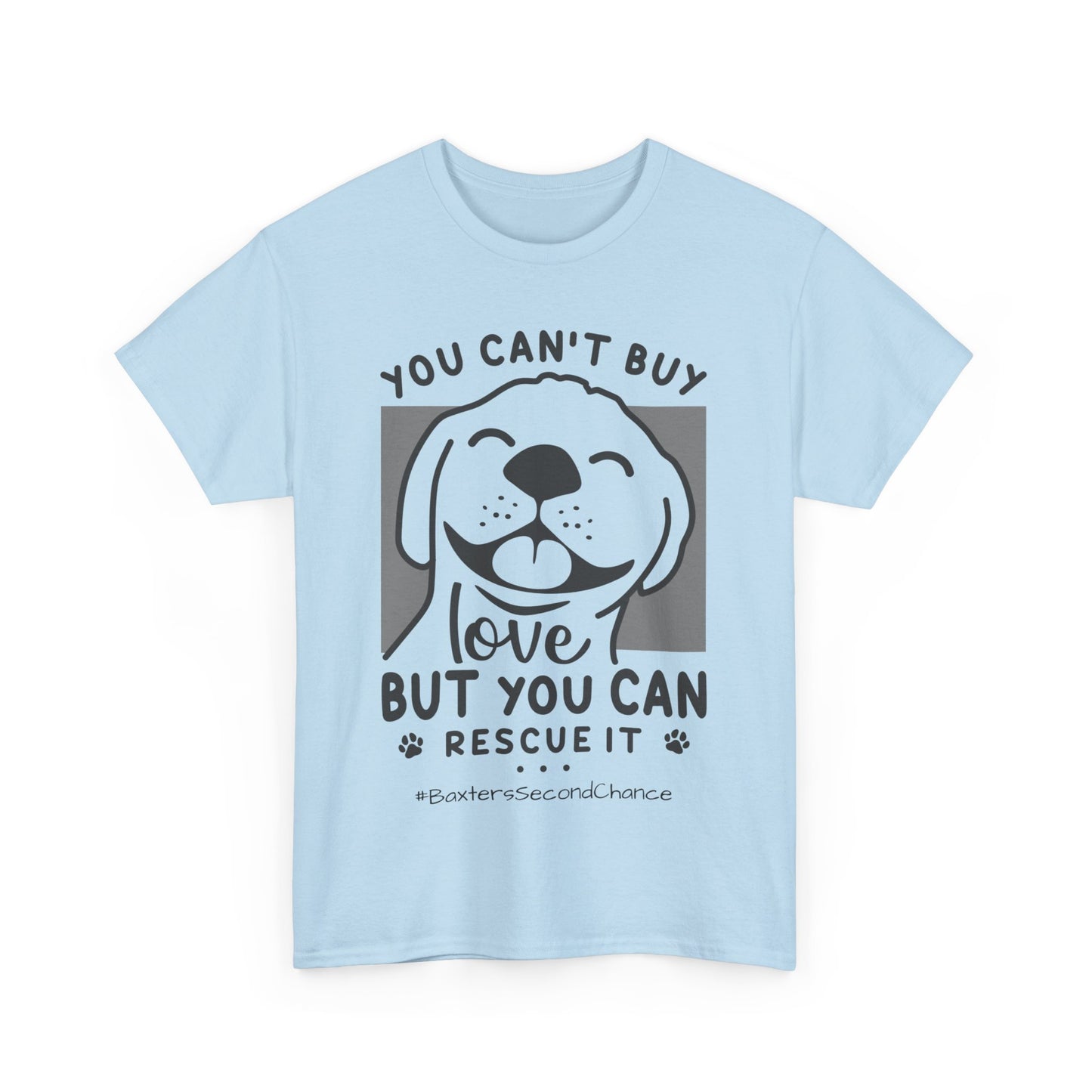 BaxterDog 'Rescue Love' Tee - Unisex Adult T-Shirt