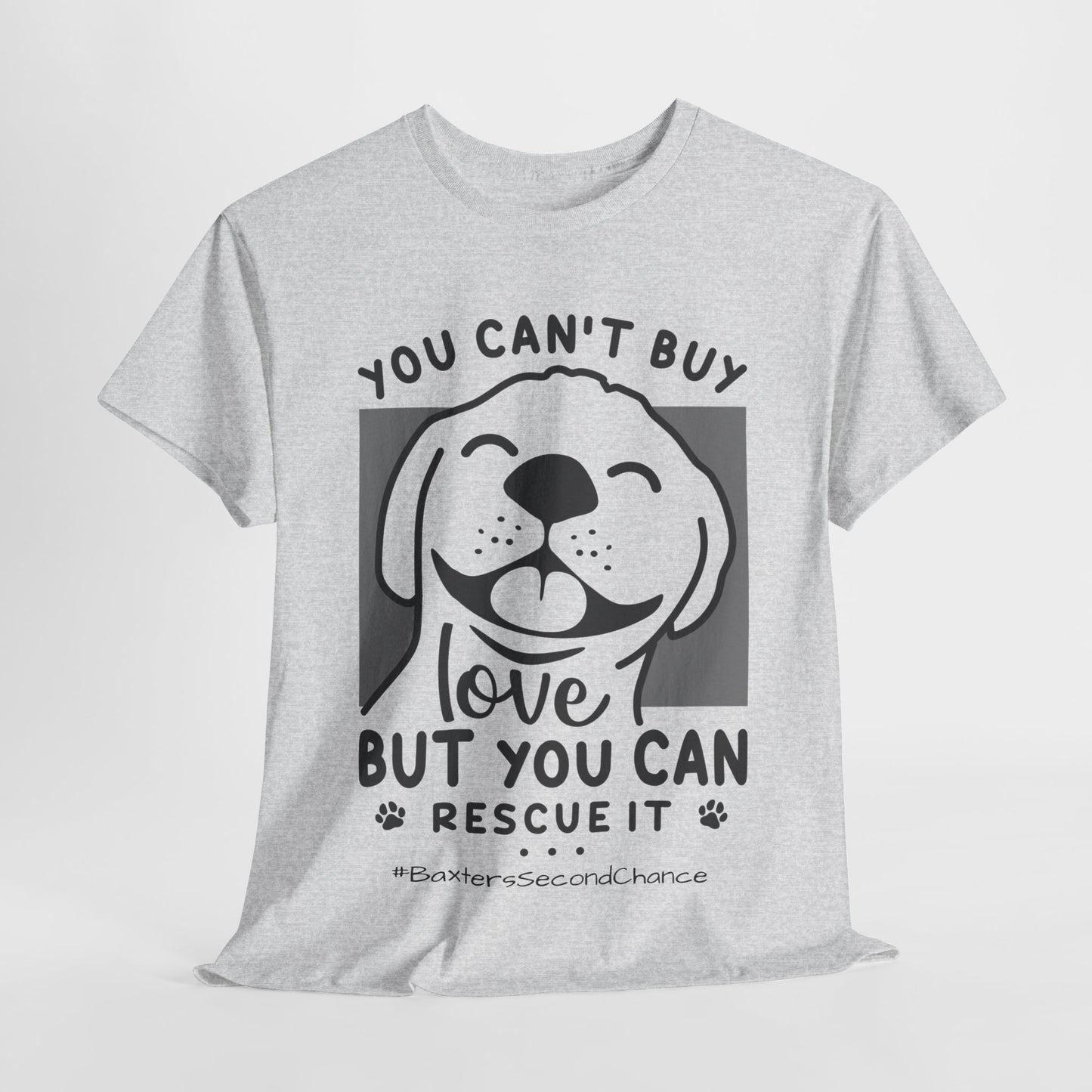 BaxterDog 'Rescue Love' Tee - Unisex Adult T-Shirt