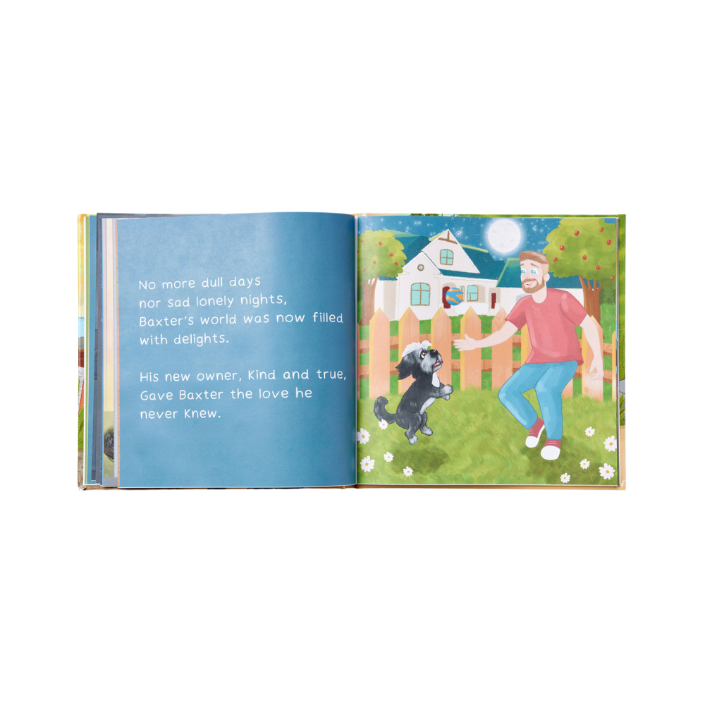 Baxter's Second Chance: A New Leash On Life - Children's Illustrated Book (Hardcover - Author's Edition)