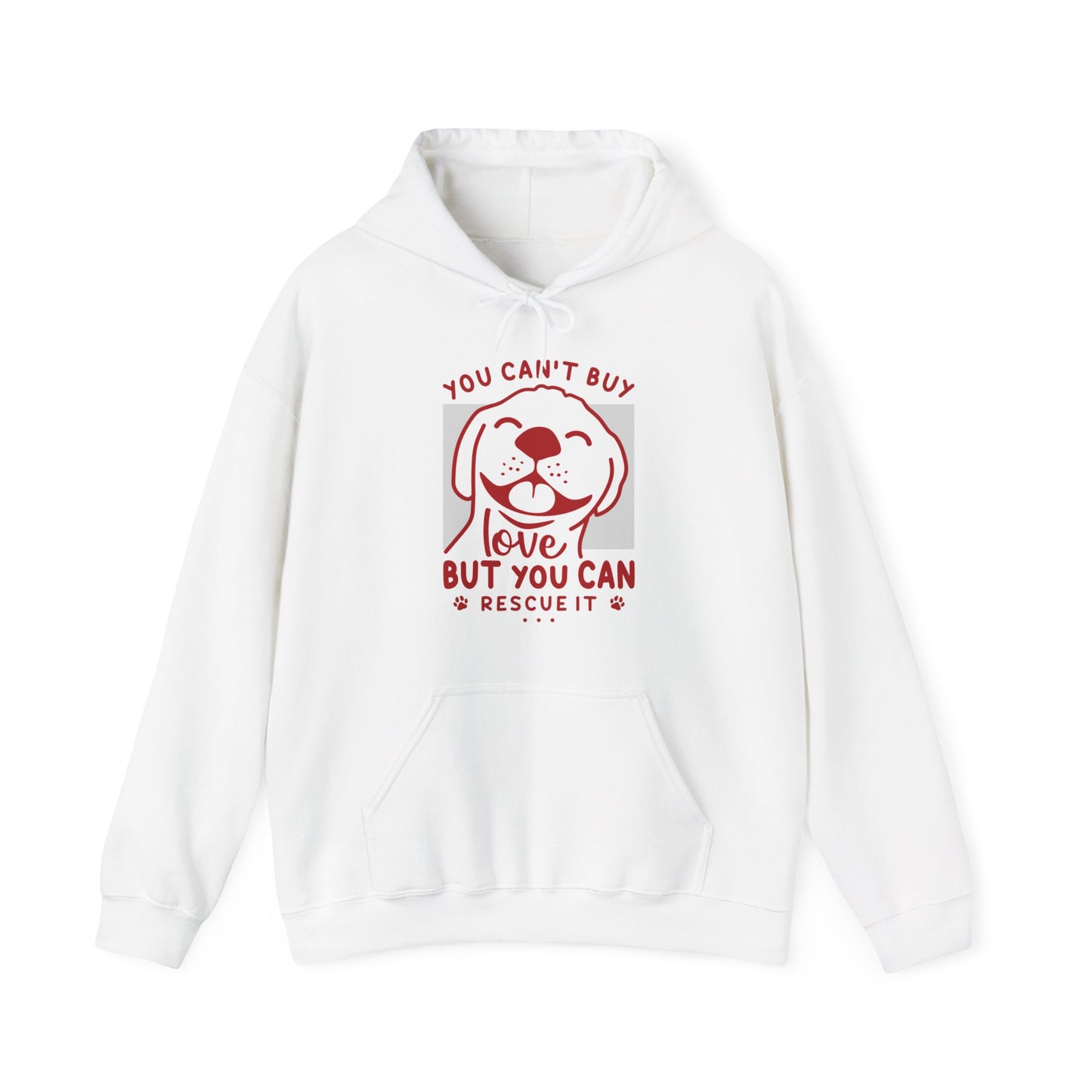 BaxterDog 'Rescue Love' Hoodie - Unisex Adult Hooded Sweatshirt